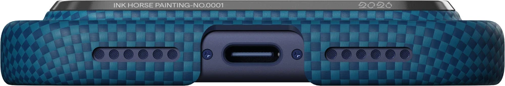 Pitaka Edge dėklas, Ink Horse Azure Žalias – Apple iPhone 17 Pro Max