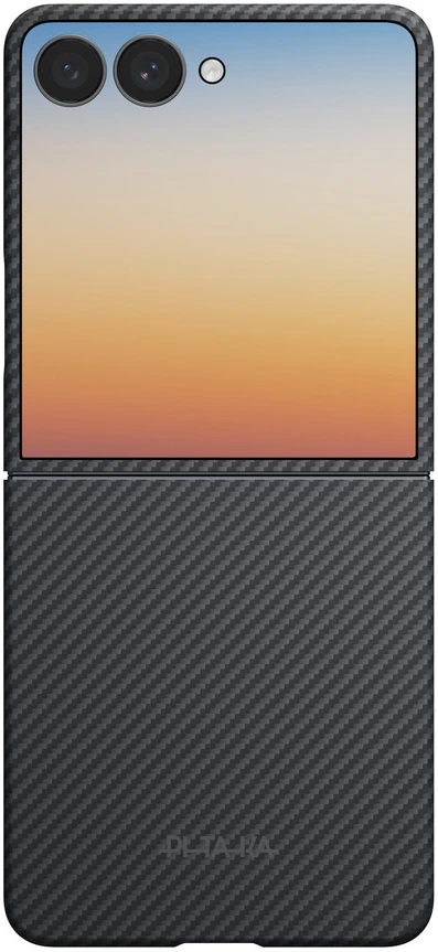 Dėklas PITAKA Edge Dėklas for Samsung Galaxy Z Flip8 juodos spalvos-pilkas