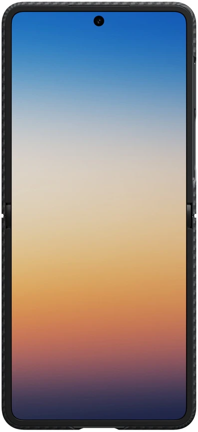 Dėklas PITAKA Edge Dėklas for Samsung Galaxy Z Flip8 juodos spalvos-pilkas