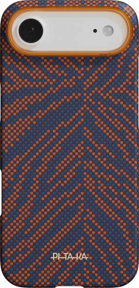 Dėklas Pitaka Edge Case „Venų kvėpavimas“, ugninė oranžinė - iPhone Air