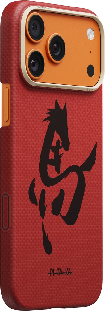 Pitaka Edge dėklas, Ink Horse Cinnabar – Apple iPhone 17 Pro