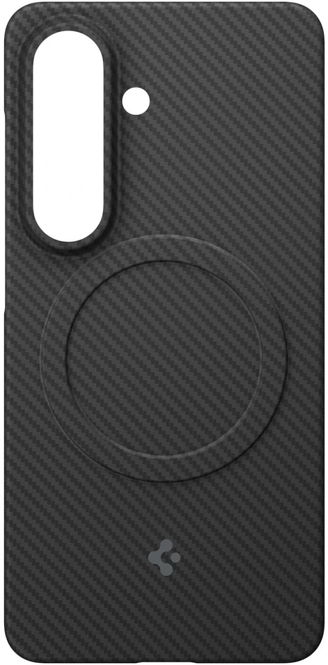 Dėklas Spigen AirSkin Aramid MAG MagSafe Samsung Galaxy S26 juodos spalvos