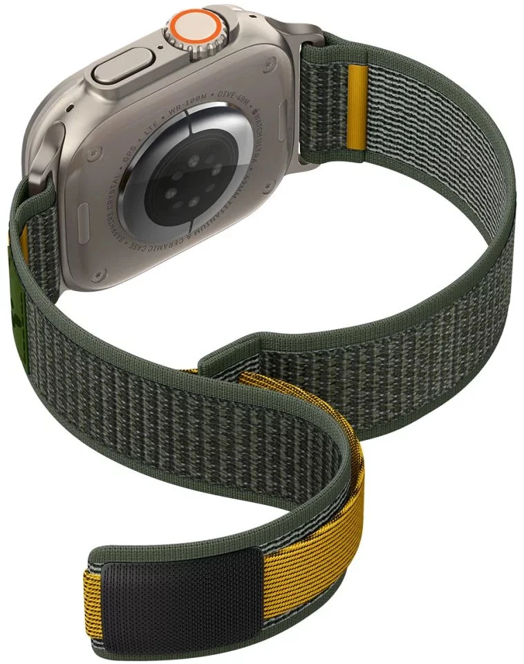 Žalia apyrankė Apple Watch 6 / 7 / 8 / 9 / 10 / SE / Ultra 1 / 2 ( 44 / 45 / 46 / 49 mm) laikrodžiui „Spigen Athlex Air”