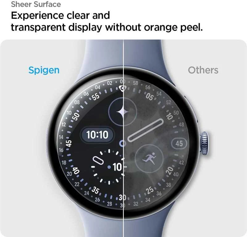 „Spigen EliteShield EZ Fit 2“ pakuotė – „Google Pixel Watch 4/3“ (45 mm)