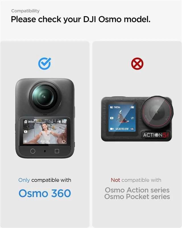 Spigen Glass tR Slim 2 Pack - DJI Osmo 360