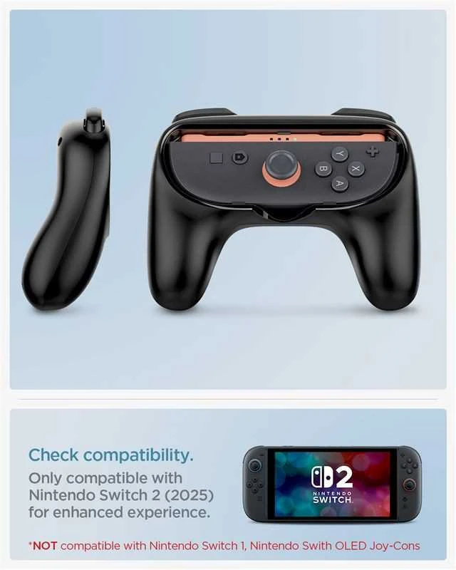 Dėklas Spigen Joy-Con Grip NS100, juodas - Nintendo Switch 2