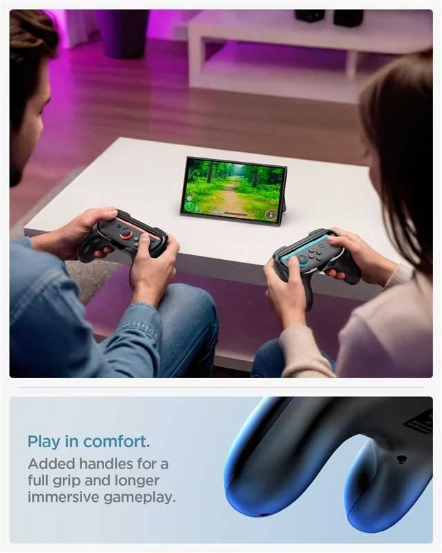 Dėklas Spigen Joy-Con Grip NS100, juodas - Nintendo Switch 2
