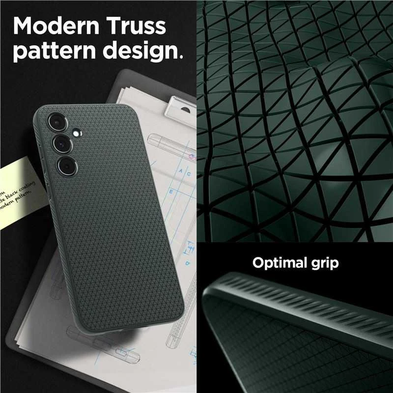Spigen Liquid Air dėklas skirtas Samsung Galaxy A55 5G, spalva - Abyss Green