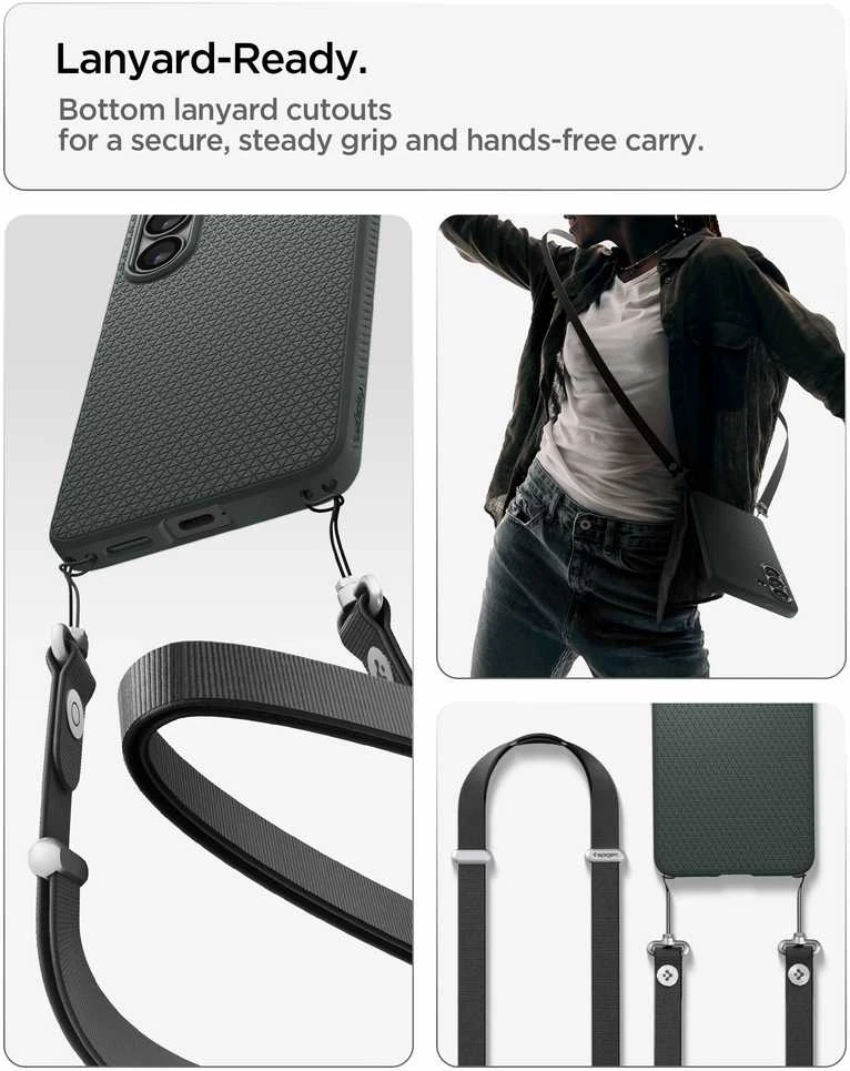 Spigen Liquid Air Mag MagSafe dėklas skirtas Samsung Galaxy S26+ – žalios spalvos