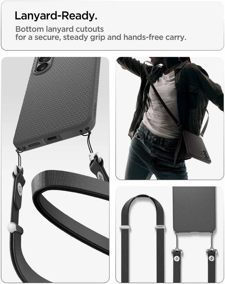 Spigen Liquid Air Mag MagSafe dėklas skirtas Samsung Galaxy S26 – pilkos spalvos