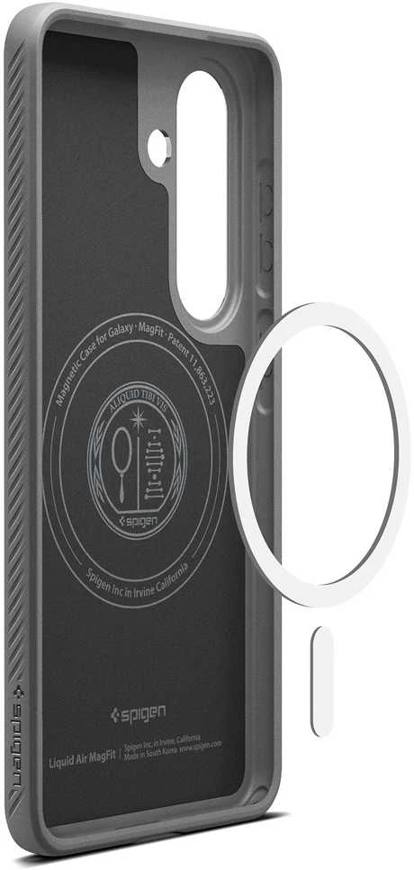 Spigen Liquid Air Mag MagSafe dėklas skirtas Samsung Galaxy S26 – pilkos spalvos
