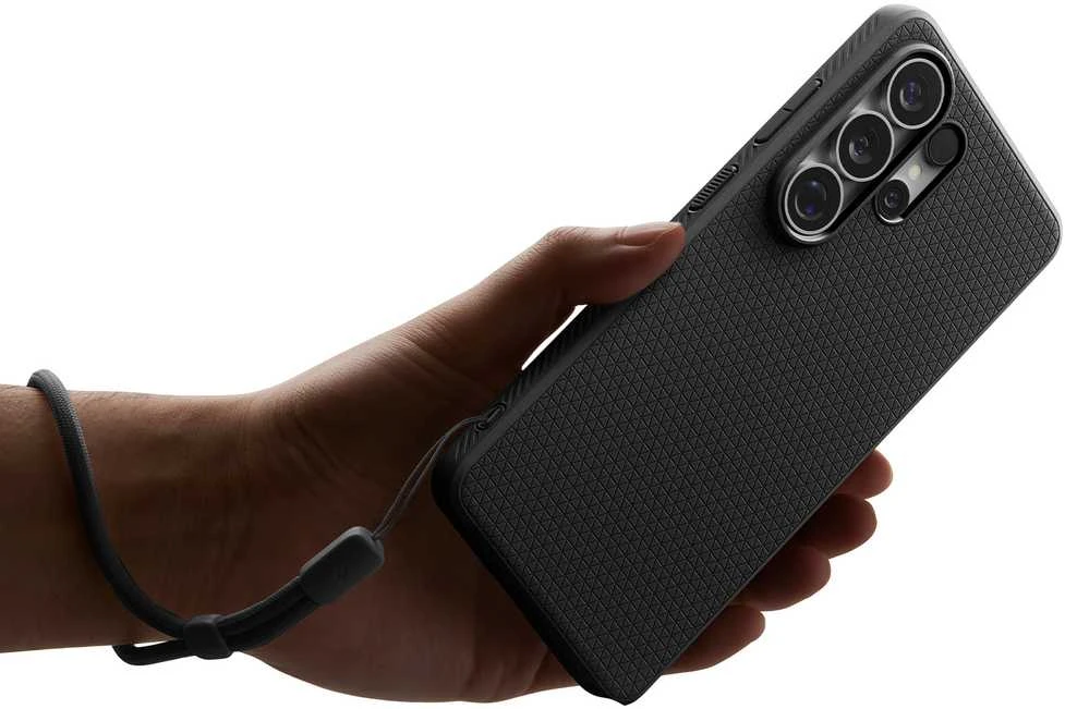 Spigen Liquid Air Mag MagSafe dėklas skirtas Samsung Galaxy S26 Ultra – juodos spalvos