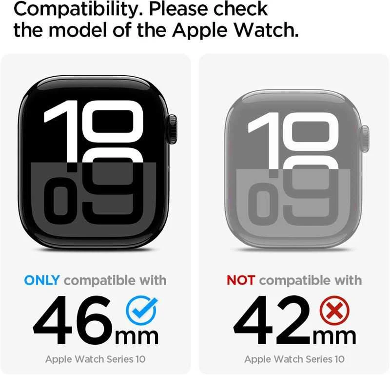 Spigen Liquid Air Pro apyrankė skirta Apple Watch 10 46mm – pilkos spalvos