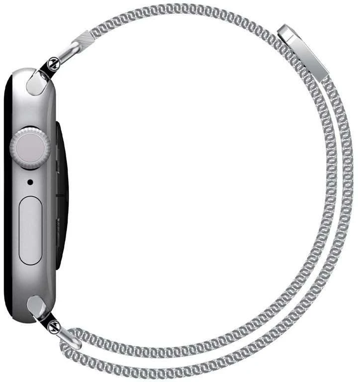 Spigen WBM4 apyrankė Apple Watch 8 / 9 / 10 / 11 / SE (40 / 41 / 42 MM) sidabro spalvos