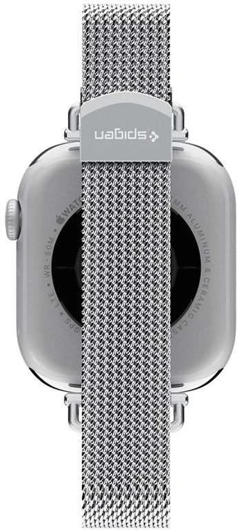 Spigen WBM4 apyrankė Apple Watch 8 / 9 / 10 / 11 / SE (40 / 41 / 42 MM) sidabro spalvos