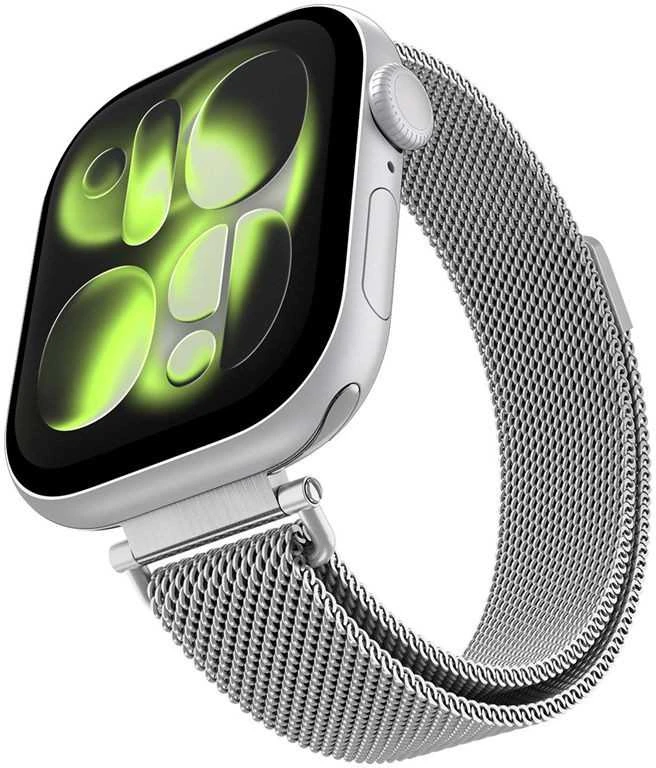 Spigen WBM4 apyrankė Apple Watch 8 / 9 / 10 / 11 / SE (40 / 41 / 42 MM) sidabro spalvos