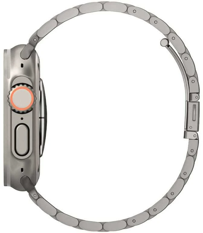 „Spigen Modern Fit“ titano dirželis, natūralus titanas - „Apple Watch 49mm/46mm/45mm/44mm“