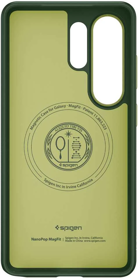 Spigen Nano POP MAG MagSafe dėklas Samsung Galaxy S26 Ultra Avo Žalias
