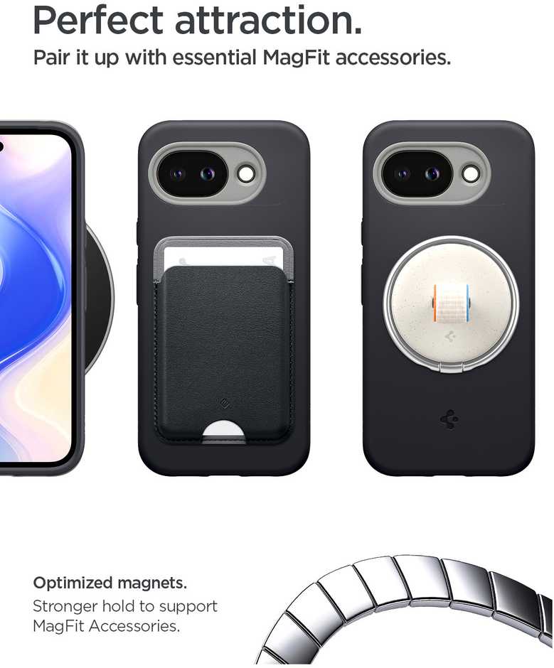 Dėklas Spigen Nano Pop MagSafe, juodas sesame - Google Pixel 10a