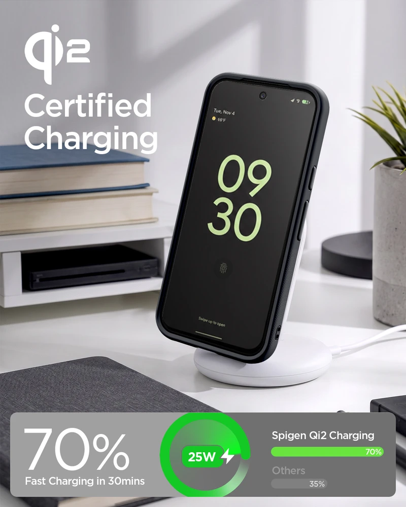 SPIGEN NANO POP MAG MAGSAFE DĖKLAS GOOGLE PIXEL 11 PRO XL Juodas SESAME