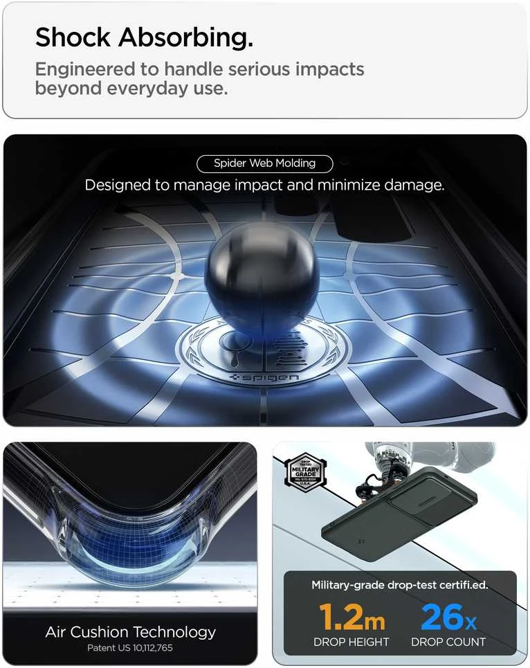 Spigen Optik Armor dėklas skirtas Samsung Galaxy S26 Ultra – žalios spalvos