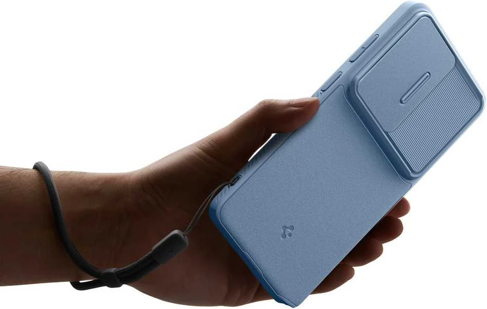 Spigen Optik Armor dėklas skirtas Samsung Galaxy S26 Ultra – mėlynos spalvos