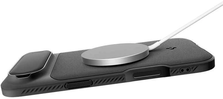 Dėklas Spigen Optik Armor MagSafe, juodos spalvos – Apple iPhone Air