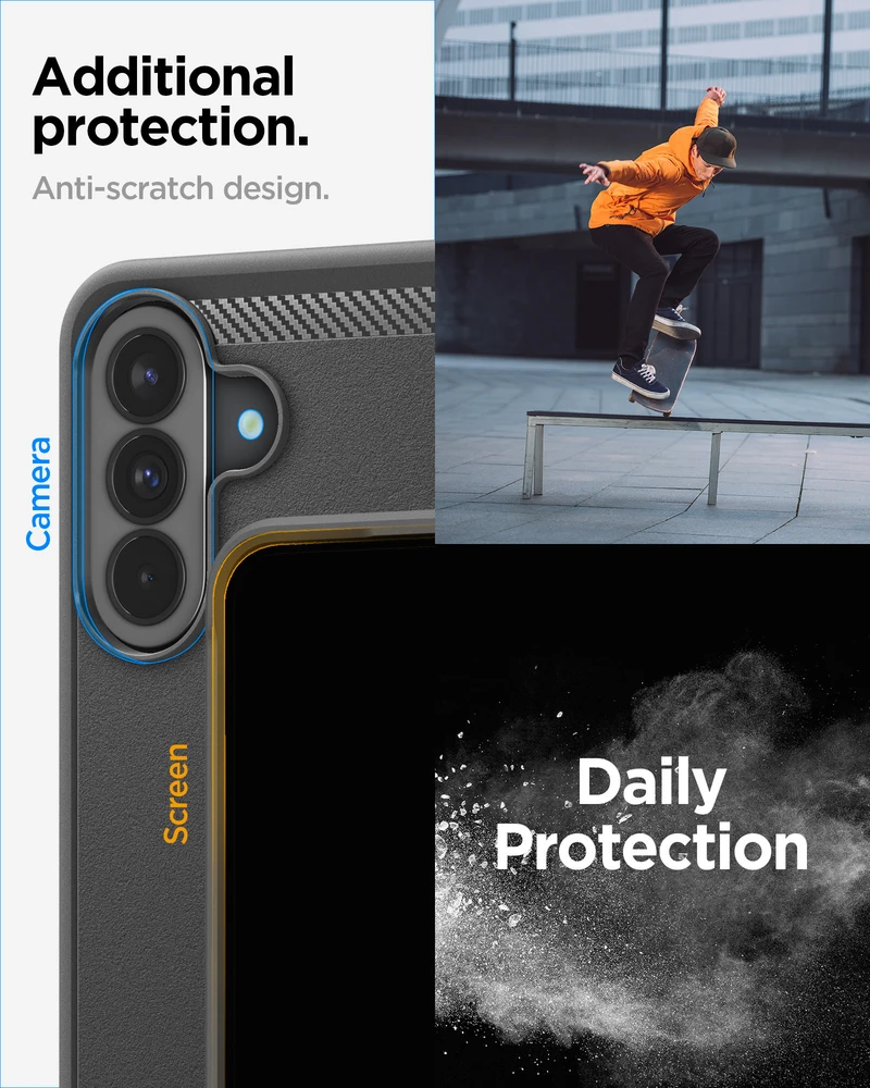 Dėklas Spigen Rugged Armor Galaxy A37 5G matte juodas