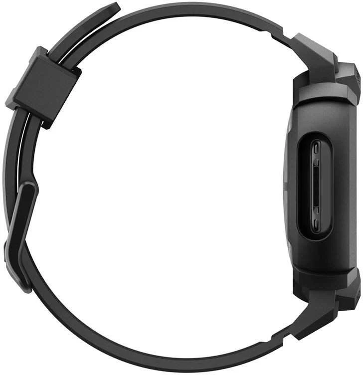 „Spigen Rugged Armor Pro + Stand“, matinis juodas - „Google Pixel Watch 4 45mm“