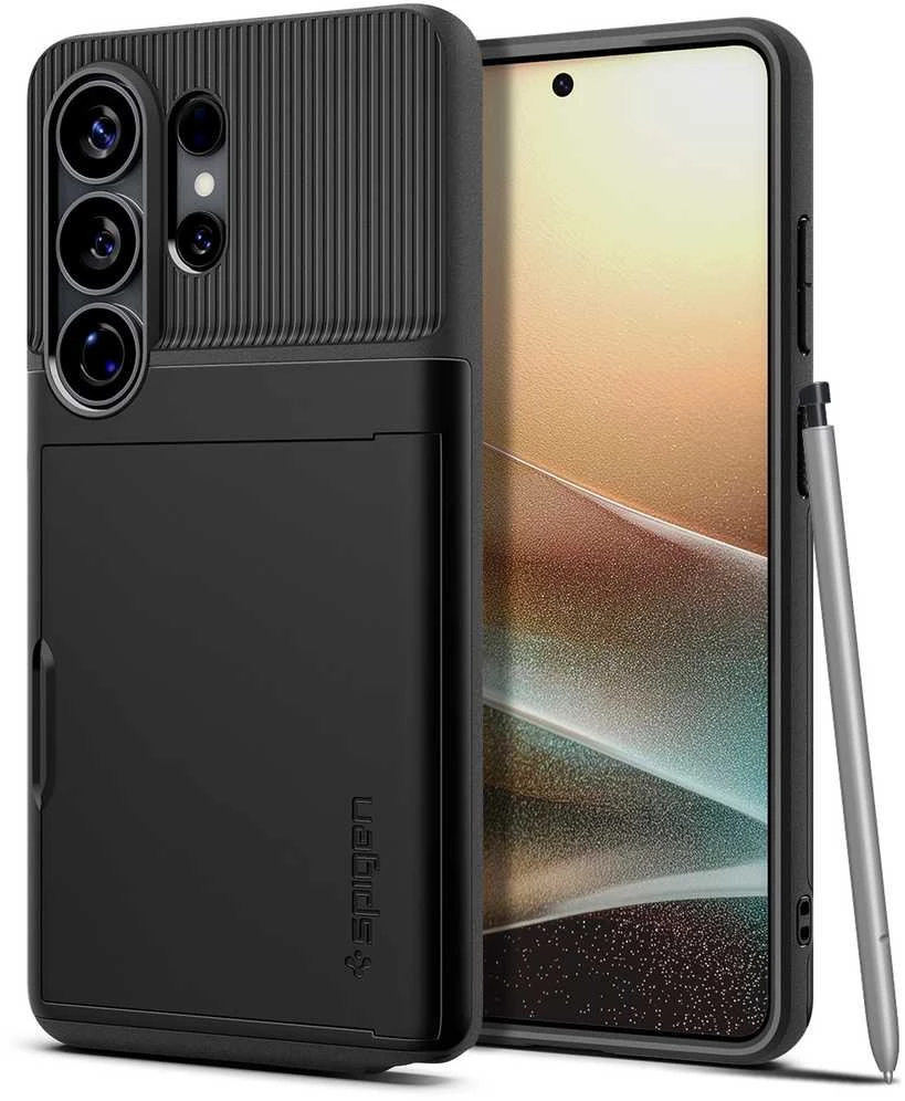 Spigen Slim Armor CS dėklas Samsung Galaxy S26 Ultra juodos spalvos