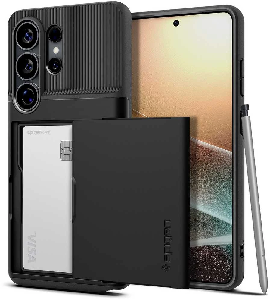 Spigen Slim Armor CS dėklas Samsung Galaxy S26 Ultra juodos spalvos