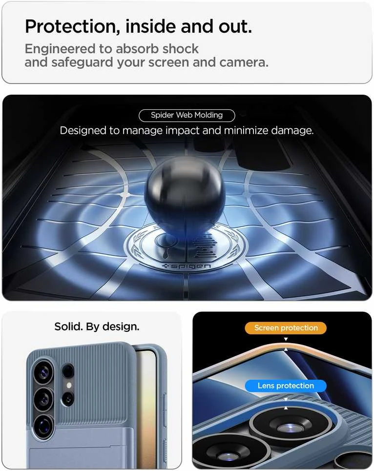 Dėklas „Spigen Slim Armor CS“, šviesus mėlynas - „Samsung Galaxy S26 Ultra“