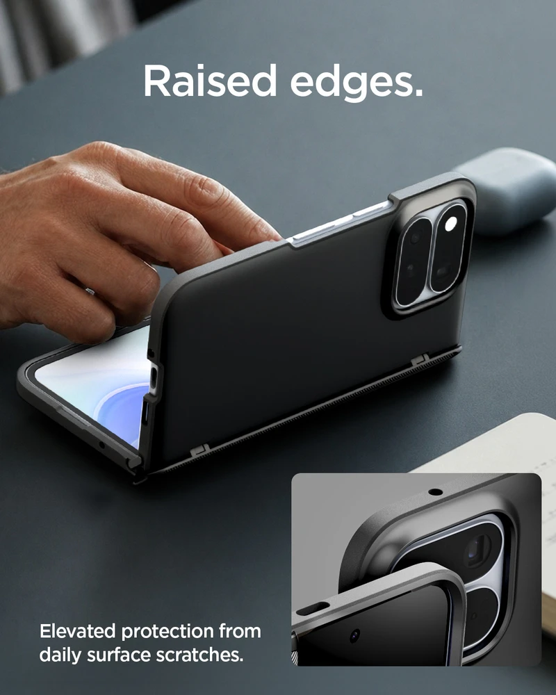 Dėklas Spigen Slim Armor Pro MagSafe, juodas – Google Pixel 11 Pro Fold
