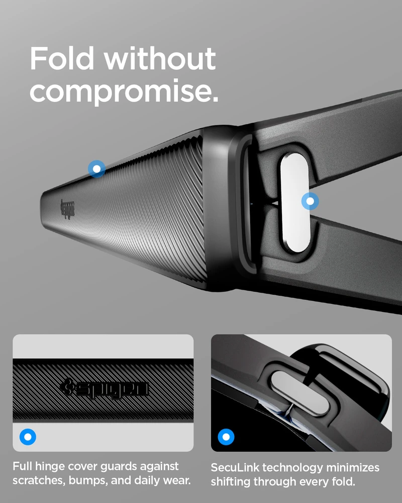 Dėklas Spigen Slim Armor Pro MagSafe, juodas – Google Pixel 11 Pro Fold