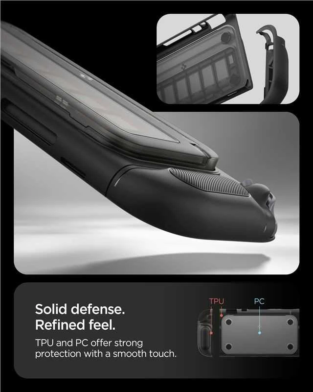 Dėklas Spigen Snap Switch, juodas - Nintendo Switch 2