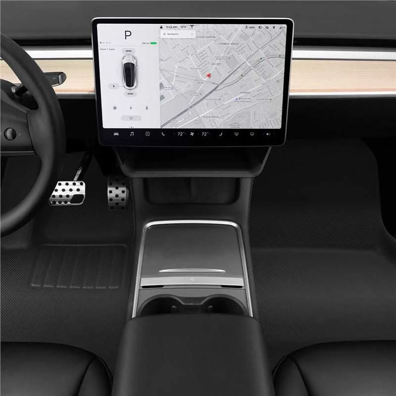 Spigen Tesla automobilio kilimėlis 1 ir 2 eilėms, juodas - Tesla Model Y