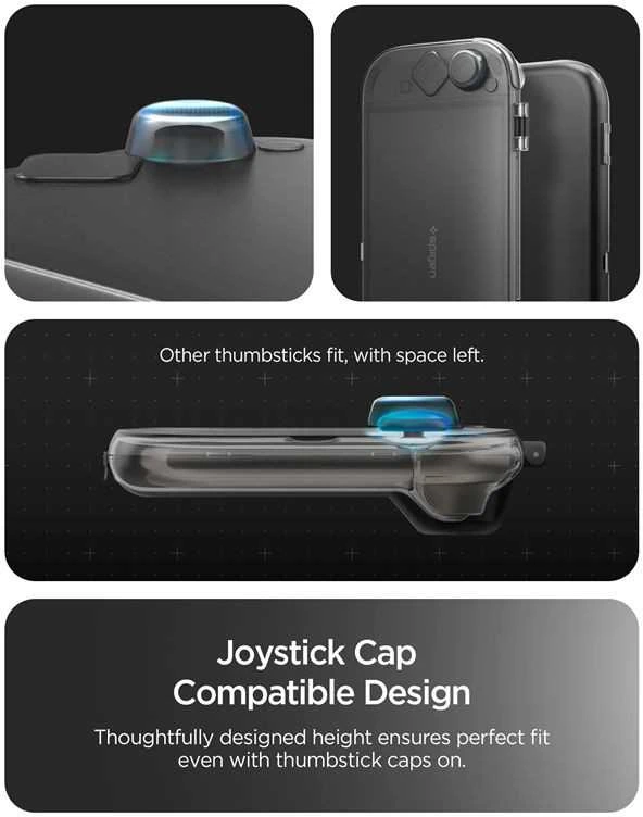 Dėklas Spigen Thin Fit 360, frost juodas - Nintendo Switch 2