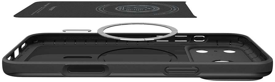 Dėklas Spigen Thin Fit MagSafe iPhone 17 Pro Max / 18 Pro Max juodos spalvos