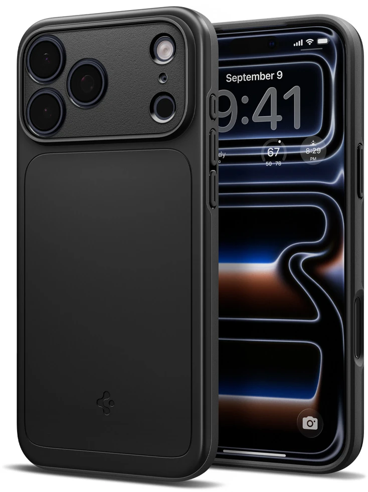 Dėklas Spigen Thin Fit MagSafe iPhone 17 Pro Max / 18 Pro Max juodos spalvos