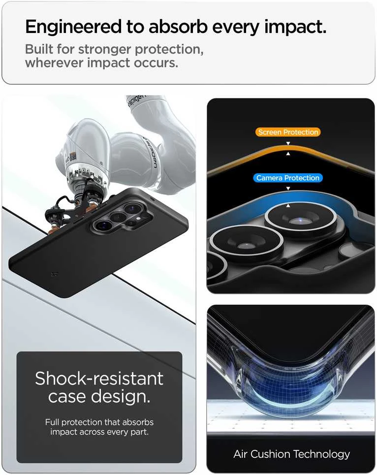 Dėklas Spigen THIN FIT MAG MagSafe Samsung Galaxy S26 Ultra juodos spalvos