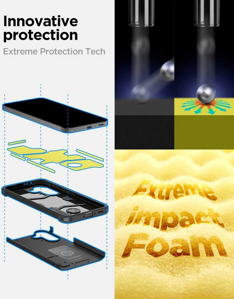 Dėklas „Spigen Tough Armor Galaxy A37 5G“ juodas