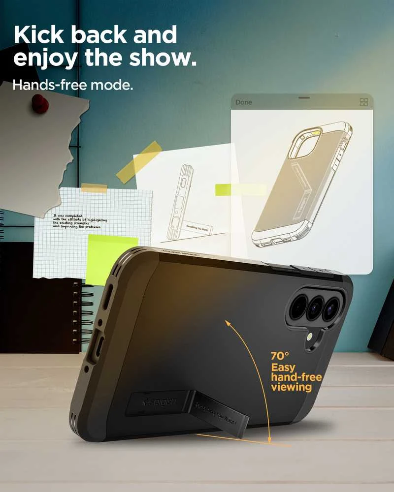 Dėklas „Spigen Tough Armor Galaxy A37 5G“ juodas