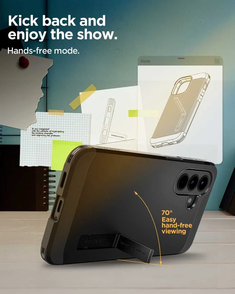 Dėklas „Spigen Tough Armor Galaxy A57 5G“ juodas