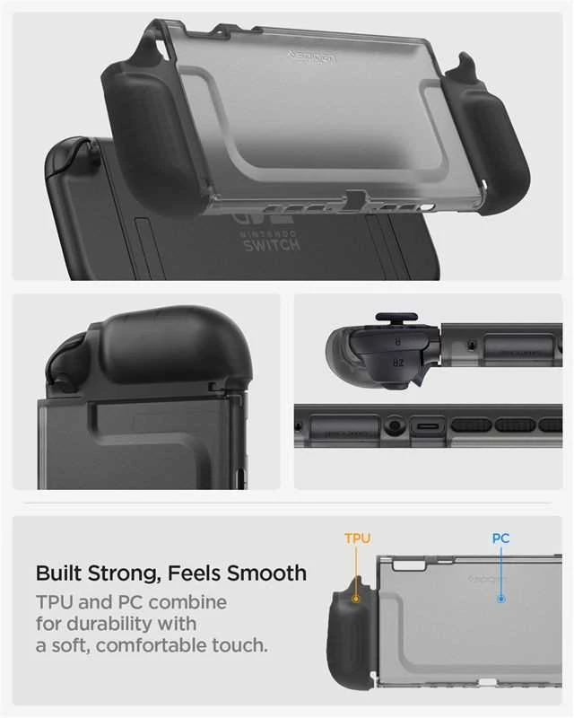 Dėklas Spigen Ultra Hybrid, frost juodas - Nintendo Switch 2