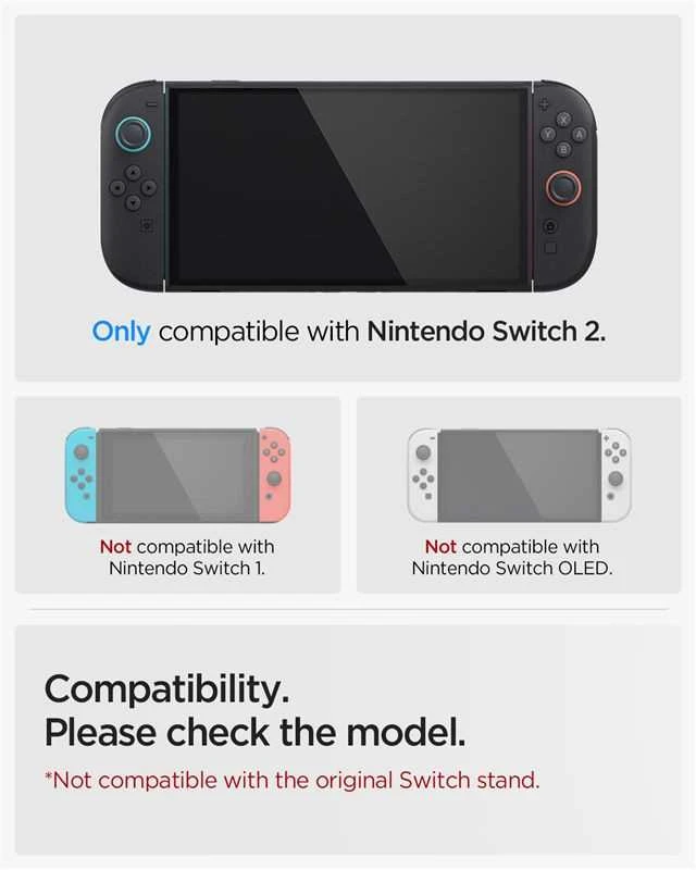 Dėklas Spigen Ultra Hybrid, frost juodas - Nintendo Switch 2