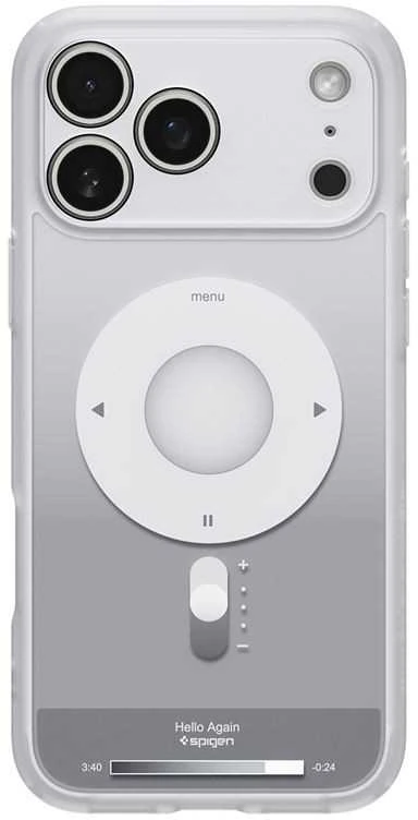 Dėklas Spigen Ultra Hybrid MagSafe, classic sidabrinis - iPhone 17 Pro