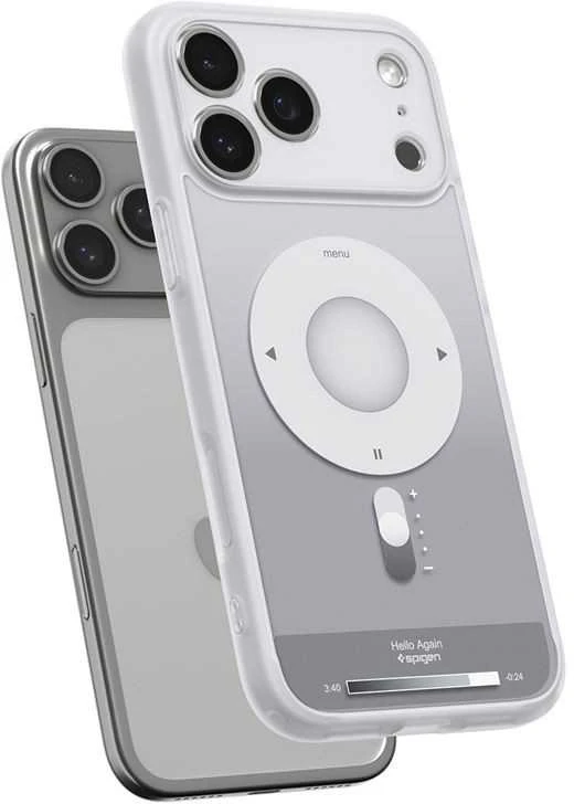 Dėklas Spigen Ultra Hybrid MagSafe, classic sidabrinis - iPhone 17 Pro