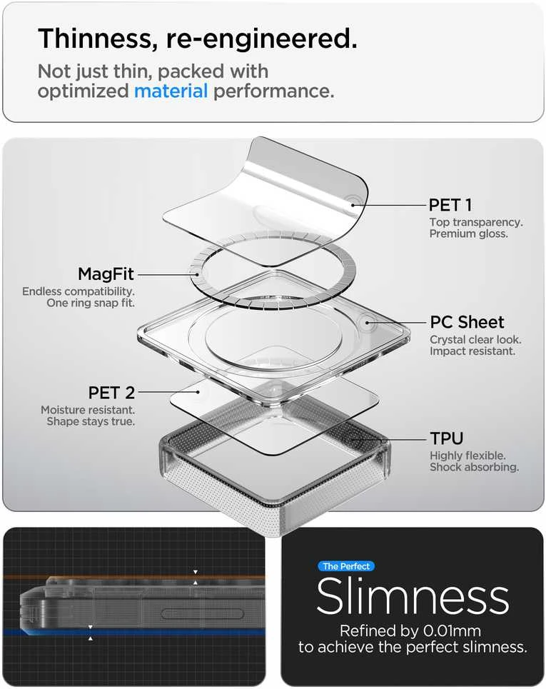 „Spigen Ultra Hybrid MagSafe“, lengvas dėklas - „Samsung Galaxy S26 Ultra“