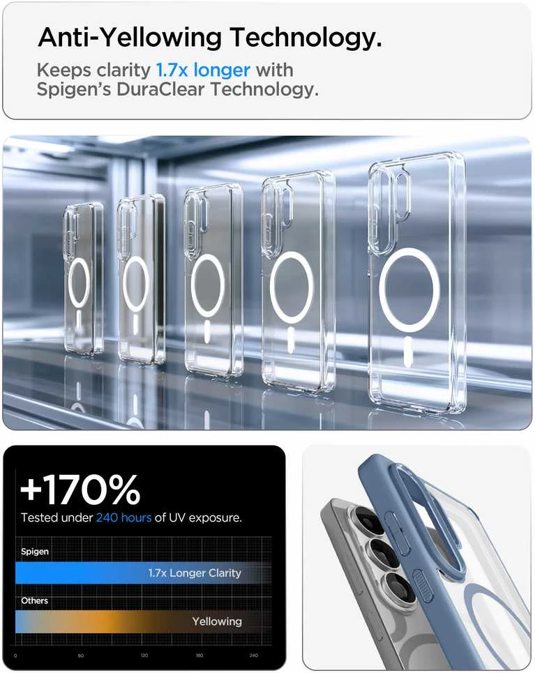 „Spigen Ultra Hybrid MagSafe“, lengvas dėklas - „Samsung Galaxy S26 Ultra“