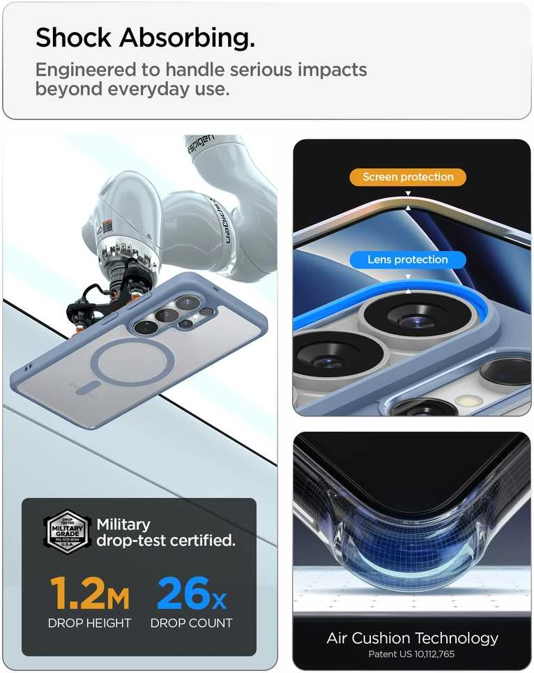 „Spigen Ultra Hybrid MagSafe“, lengvas dėklas - „Samsung Galaxy S26 Ultra“